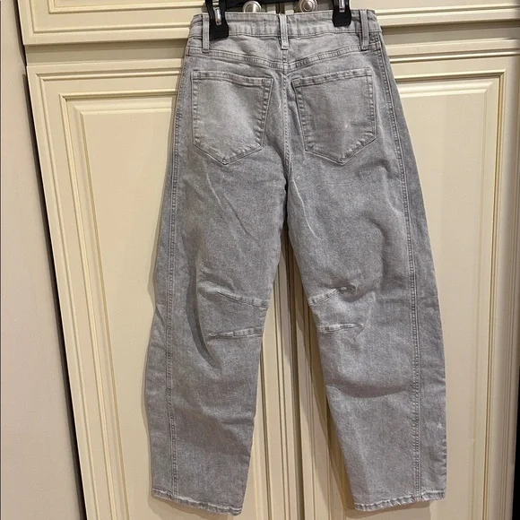 Vici Light Gray Denim Barrel Jeans (women) - Picture 4 of 8